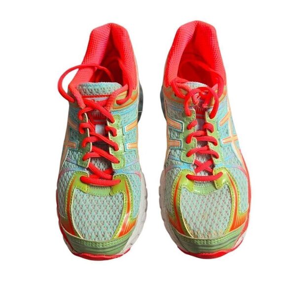 Asics Gel-Flux Athletic Lace Up Running Shoes Womens T3D9N Blue Pink 8 - Picture 4 of 8